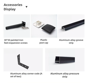 Clôture modulaire au design moderne Panneaux de clôture à lattes pour intimité dans la cour horizontale Clôture de jardin pour l'extérieur - Product Image 6