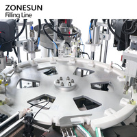 Ligne de production ZONESUN ZS-AFCL12 automatique avec pompe magnétique pour le remplissage, le bouchage et l'étiquetage d'huiles et liquides pour diffuseurs d'arômes à bâtonnets et parfums d'ambiance