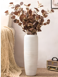 Vaso da Terra in Porcellana Cinese Resistente alle Alte Temperature, Grande Vaso in Ceramica Bianca Smaltata per Fai da Te - Product Image 4