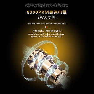 เครื่องโกนหนวดไฟฟ้าเคเมอิ KM-T105 8000 รอบต่อนาทีมอเตอร์แบบแปรงถ่าน 5W เครื่องโกนหนวดแบบโรตารี่แบบพกพาพลังงานสูง - Product Image 1