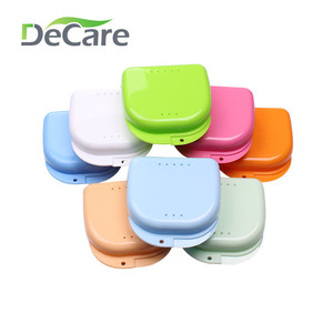 DeCare Orthodontic Braces Case Retainer Storage <b>Box</b> Small Portable Invisible <b>Denture</b> Case for Teeth Care - Product Image 5