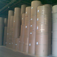 Haute-qualité épaissie en gros double-face gris blanc kraft gris papier carton rouleaux bobine pour les boîtes d'emballage