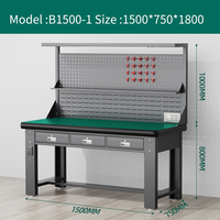 Table de travail antistatique robuste et modulaire, profilé épaissi résistant à l'usure, pour atelier