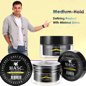 Custom Private Label Paste <b>Hair</b> Styling <b>Wax</b> Easy <b>Dry</b> <b>Hair</b> Hold <b>Wax</b> China Low Shine Organic <b>Hair</b> <b>Wax</b> <b>for</b> Men - Product Image 3