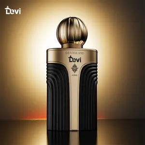 Nouvelle conception de flacon de parfum rechargeable en verre personnalisé, 100 ml, vaporisateur carré portable, impression à l'écran - Product Image 1