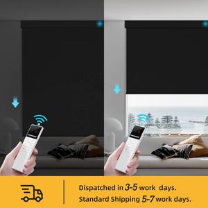 ZSTARR نوافذ فرنسية للاستخدام الخارجي أفقي نمط الثقب التعتيم الشمس النسيج الكهربائية الأسطوانة ظلال الستائر للمنزل والمكتب - Product Image 3