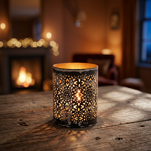 Jaula para velas perforada y grabada - Product Image 3