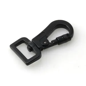 Zinc Alloy Metal Black Accessories Nickle Free Plating Swivel Eye Buckle Trigger Clip Clasp Snap Hook