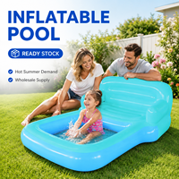 Piscine gonflable pour enfants personnalisée avec chaise inclinable, piscine hors sol adaptée pour la cour et le jardin
