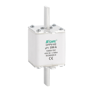 Fusibles CC haute performance série CHIFENG <span class=keywords><strong>CFPV</strong></span> certifiés IEC basse tension haute capacité de rupture conception carrée 100A 160A 200A 250A - Product Image 3