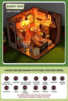 Hamaileon Craft dengan Penutup Debu Toko Tunggul Pohon Bercahaya Hangat DIY Kit Rumah Boneka Miniatur Hutan Kecil Kayu yang Dapat Ditumpuk untuk Dewasa