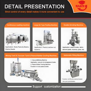 <span class=keywords><strong>Industrial</strong></span> automático contínuo amendoim hummus molho liquidificador preencher gergelim tahini amendoim manteiga fazendo máquina linha de produção