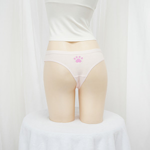 yesdaddy Culotte string sexy à imprimé lettres de style européen et américain pour filles, soyeuse et lisse, taille basse sexy, pure et séduisante - Product Image 2