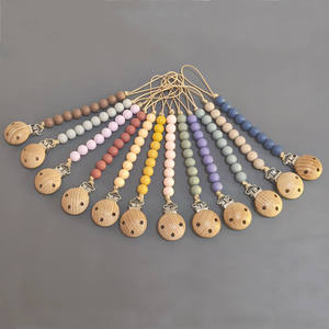 Jouet de dentition en silicone de qualité alimentaire avec attache-chaîne anti-chute pour bébé et sangle anti-perte corde suspendue fournitures pour bébé - Product Image 1