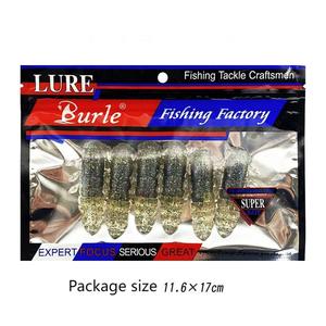 Kit de leurres souples en silicone de haute qualité, 5,5 cm, 4,6 g, effet cigale, coulants, pour la pêche en eau douce et salée, pour achigan, <span class=keywords><strong>brochet</strong></span>, poisson-chat, matériel de pêche hivernal - Product Image 6