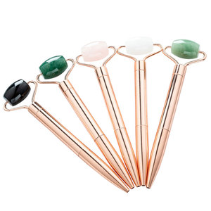 Bút bi kim loại mạ vàng hồng đa năng BECOL Wholesale Creative, in logo tùy chỉnh, ngòi 1.0mm, tích hợp dụng cụ <span class=keywords><strong>massage</strong></span> mặt, làm quà tặng - Product Image 6