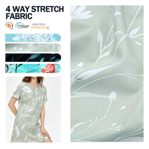 Premium Custom Stretch Terylene Knitted Micro 4 Way Stretch Fabric for Women - Product Image 1