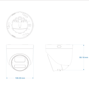 독특한 안전 기능 PoE 카메라와 통합된 우수한 비디오 성능을 위한 N837-UDL 8MP IP67 풀 컬러 AI-ISP - Product Image 3