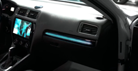 ICarsin - Éclairage d'ambiance intérieur de voiture Symphony amélioré pour Volkswagen VW Jetta 2010-2017 A6 - Garniture décorative - Accessoires automobiles