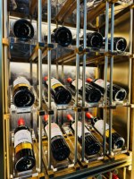 Armoire à vin électrique domestique et commerciale en acier inoxydable Présentoir réfrigéré à température constante pour hôtel