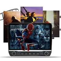 Autoradio universel 10 pouces, lecteur DVD de voiture, navigation GPS, écran IPS, unité centrale 4 cœurs, amplificateur, Carplay, Android Auto