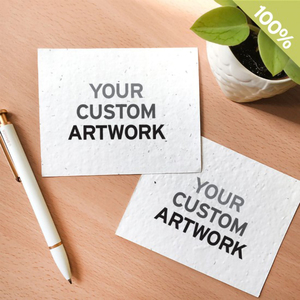 Customized Printed Logo Candle Dust Cover <strong>Plantable</strong> Wildflower Seeds Paper <strong>Cards</strong> for Candle Candle Dust Protector Thank You <strong>Card</strong> - Product Image 4