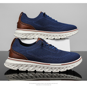 Nouvelles Chaussures Habillées Décontractées pour Hommes en Cuir Véritable Respirant, Style Oxford à Enfiler, pour Mariage, Semelle Plate en PU, Collection Été Automne Hiver - Product Image 5