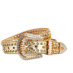 Cinture di design Simon per donna <span class=keywords><strong>Cintura</strong></span> in pelle PU da Cowboy rimovibile con fibbia in lega stile Western BB - Product Image 3