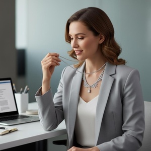 Collar de Moda Good <span class=keywords><strong>Century</strong></span> con Colgante de Diamante Cultivado en Laboratorio de 18K, Corte Pera, Joyería de Lujo, Regalo de Aniversario o Cumpleaños - Product Image 5