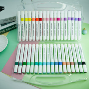 Marcatori di vernice acrilica a 48 colori con punta a pennello-vibranti, ideali per la pittura su tela, roccia, ceramica | Sconti all'ingrosso - Product Image 1