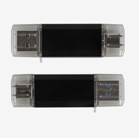 Clé USB Type C personnalisée avec logo, design rotatif en métal, cadeau promotionnel, vente en gros OEM