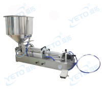 Digne de confiance usine chinoise tête unique 30L trémie Horizontal pneumatique Piston visqueux cosmétiques crème bouteille Machine de remplissage