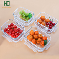 2025 vente chaude stockage des aliments verre boîte à lunch accessoires de cuisine verre stockage des aliments ensembles de conteneurs