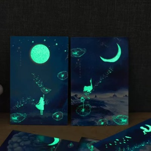 Customizable Glowing Luminous Paper Cards with UV Printing and Customized Design for Events Weddings Promotional Gifts