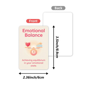 Cartes de bien-être émotionnel et de guérison psychologique, lot de 36 pièces, matériel de journalisation style Ins, décoration murale, pratique de pleine conscience C - Product Image 5