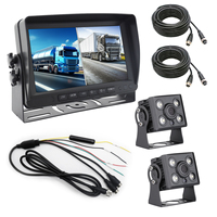 Moniteur de voiture 9 pouces 2 canaux pour écran de voiture à double affichage, moniteur de toit avec enregistreur, écran LCD AHD pour caméra de recul de camion, bus, camping-car