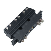 Connecteur à vis en cuivre JDS-06 à angle droit mâle/femelle, longueur personnalisée 6P, plaqué or/argent, IP33, 35KW, signal et alimentation combinés