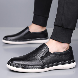 Mocasines sin cordones para hombre, suela de goma suave, tacón bajo, zapatos casuales para el tiempo libre, hechos en Wenzhou - Product Image 2