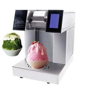 Komersial 110V 220V Elektrik Snow Cone Snowie Mesin Penghancur Es Serut Bingsu Alat Cukur Es