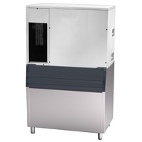 Machine à glaçons Eurostar solide 2600W 230/1V, production de 300kg/jour, capacité de stockage de 350kg, dimensions 1250x790x1950mm, modèle 79000G13