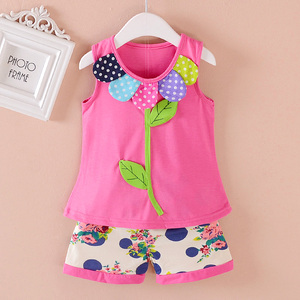 Fournisseurs chinois de vêtements d'été pour bébés filles, ensembles en gros - Product Image 1