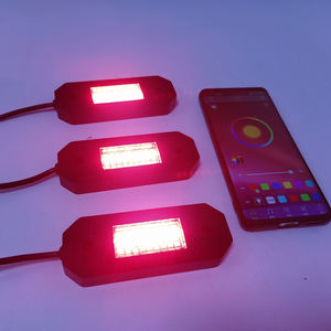 แถบไฟเต้นรำ LED ภายใน12ดวงพร้อมรีโมทควบคุมดนตรีไร้สายโคมไฟตกแต่งบรรยากาศไฟ LED RGB แบบร็อค - Product Image 6