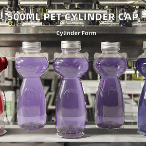 Botella cilíndrica de PET de 500 ml con tapa de rosca, embalaje creativo, impresión digital, superficie para calcomanías, bebida, OEM Vietnam CM500-33 TINH 1cm - Product Image 2