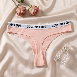 Tangas de Algodón para Mujer al por Mayor, de Moda, Lisas, de Talle Bajo, Sexys, Transpirables, Deportivas, Ropa Interior Femenina OEM ODM - Product Image 4
