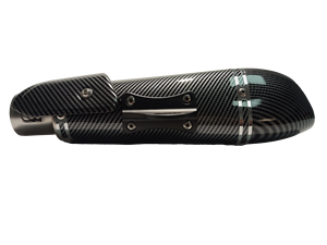 Новая выхлопная труба S1 <span class=keywords><strong>Yoshimura</strong></span> Triangle из нержавеющей стали с узором под карбон для мотоциклов Street/Dual Sport, черная - Product Image 4