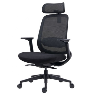 Chaise de bureau ergonomique inclinable en maille avec rotation à 360°, accoudoirs 3D et appui-tête 4D pour salon - Product Image 3