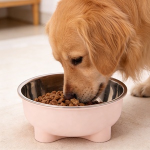 Bol d'alimentation pour <span class=keywords><strong>chien</strong></span> et chat en acier inoxydable de qualité alimentaire, base antidérapante, grande capacité, bol intérieur profond, facile à nettoyer, durable pour les animaux de compagnie - Product Image 5