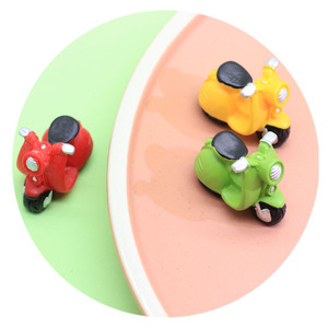 New 3D <strong>Figurines</strong> Resin Motorcycle Miniature Red Yellow Green <strong>Transportation</strong> Figure for Dollhouse Toys Key Ring Jewelry Craft - Product Image 2