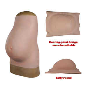 Ventre de grossesse réaliste en silicone pour hommes, expérience de grossesse factice, ventre artificiel, bosses de grossesse, moule, accessoires de cosplay, accessoires de <span class=keywords><strong>film</strong></span>, drag - Product Image 4