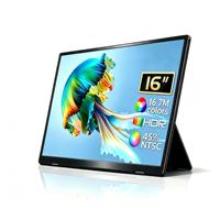 Laris Manis dengan Harga Terbaik Monitor LCD Portabel 16 inci IPS 1200P, Ekstensi Layar Laptop Ganda, Cahaya Biru Rendah, Plug-and-play